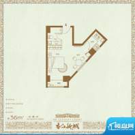 香江新城一房一厅一面积:0.00m平米
