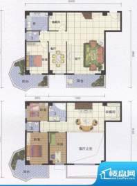 丽江明珠B区03户型面积:141.00m平米