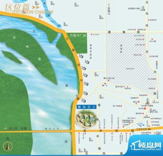 椰海滨江交通图