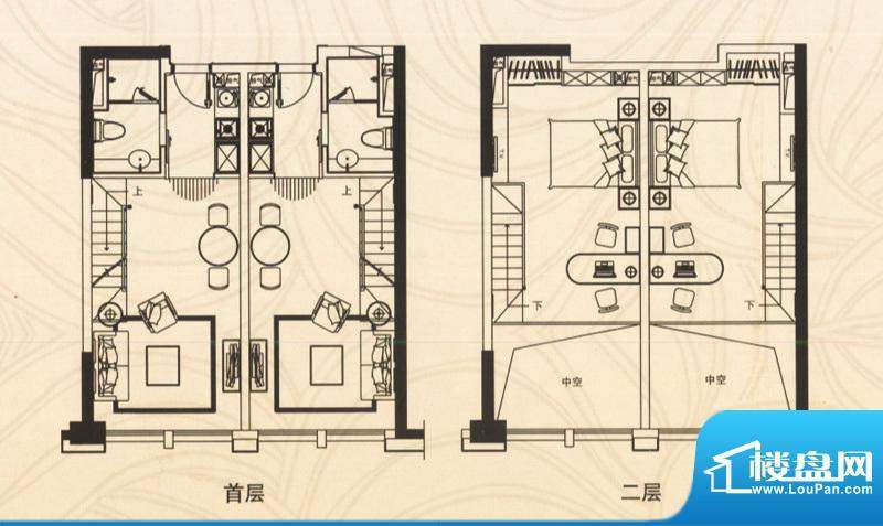 邦泰国际公寓五层06面积:86.00平米