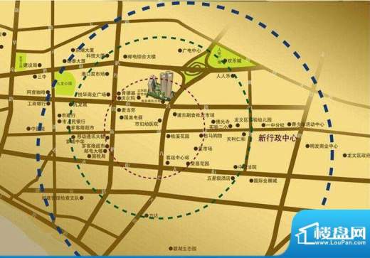 百江中央公馆交通图