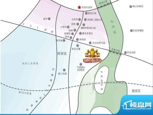 锦辉国际花园交通图