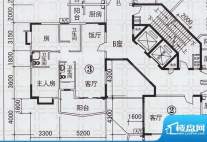 新都雅居B栋03户型 面积:100.80平米