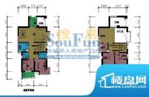 古龙御园B3’户型 2面积:88.07m平米