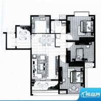 上城E3户型 3室2厅1面积:123.00m平米