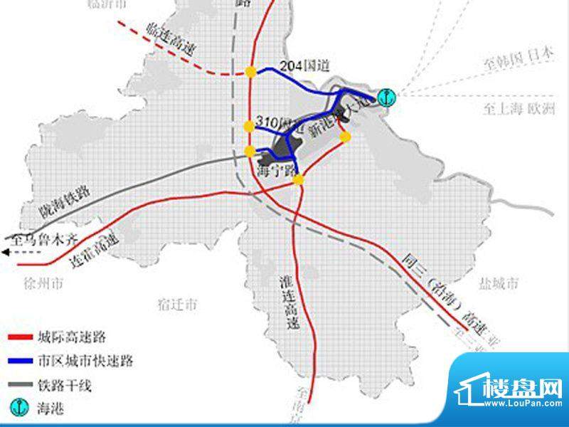 连云港·华东城交通图