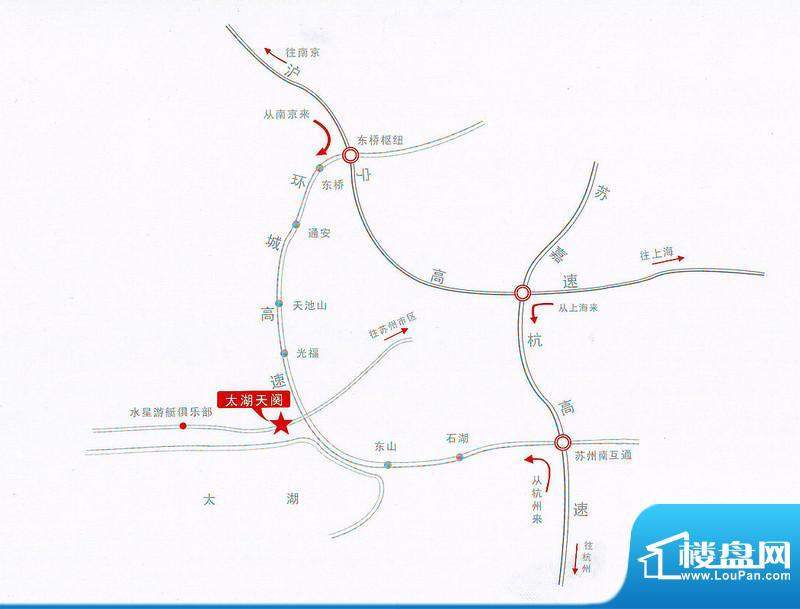 太湖天阕交通图