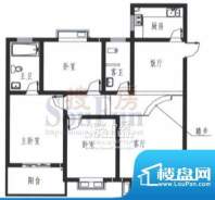 梓锦新城三期G1户型面积:115.00平米