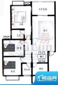 梓锦新城户型图 3室面积:114.25平米