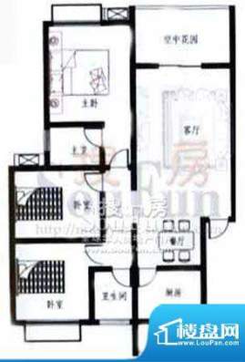 梓锦新城户型图 3室面积:114.25平米