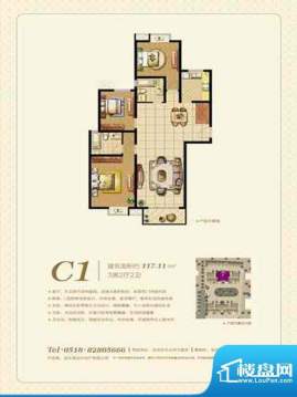 泰和家园C1户型 面积:0.00m平米