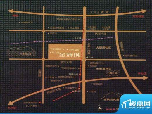 金辉城交通图