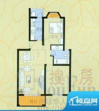 云山华庭D 2室2厅1卫面积:82.40m平米