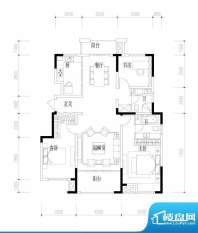 宏图上水庭院1幢1-1面积:139.00平米