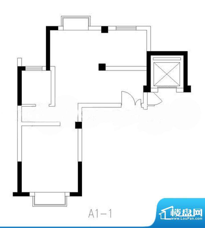 旭东新城18幢标准层面积:59.21平米