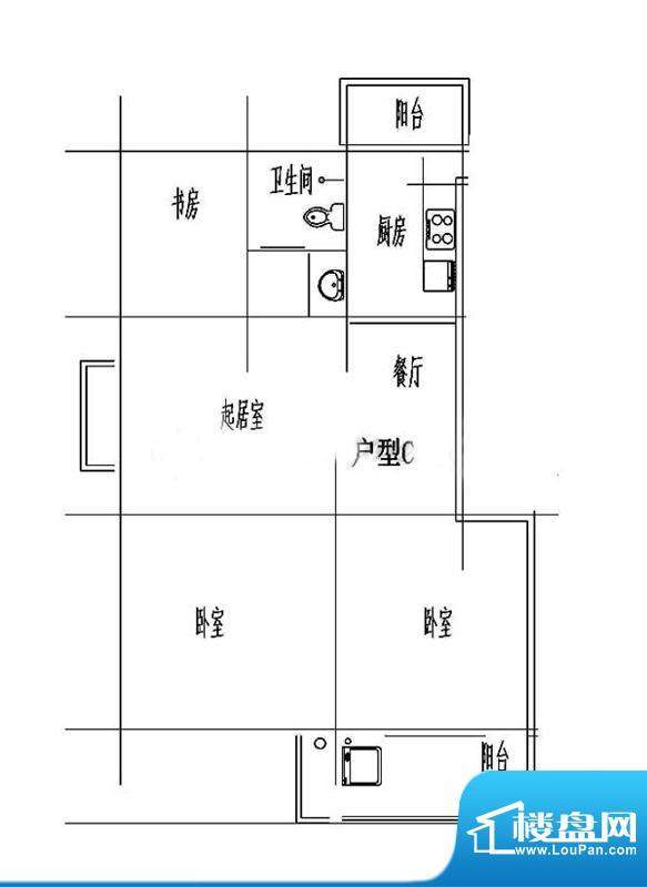 百露园一期2、3幢标面积:85.69平米