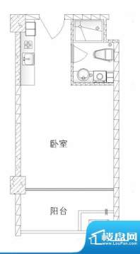 赞成领尚01幢3-12层面积:43.60平米