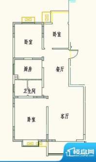 峨嵋公寓B 3室2厅1卫面积:0.00平米