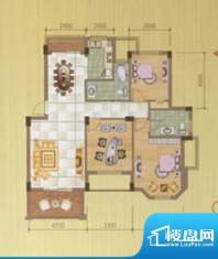 滨海星城户型图 3室面积:119.00m平米