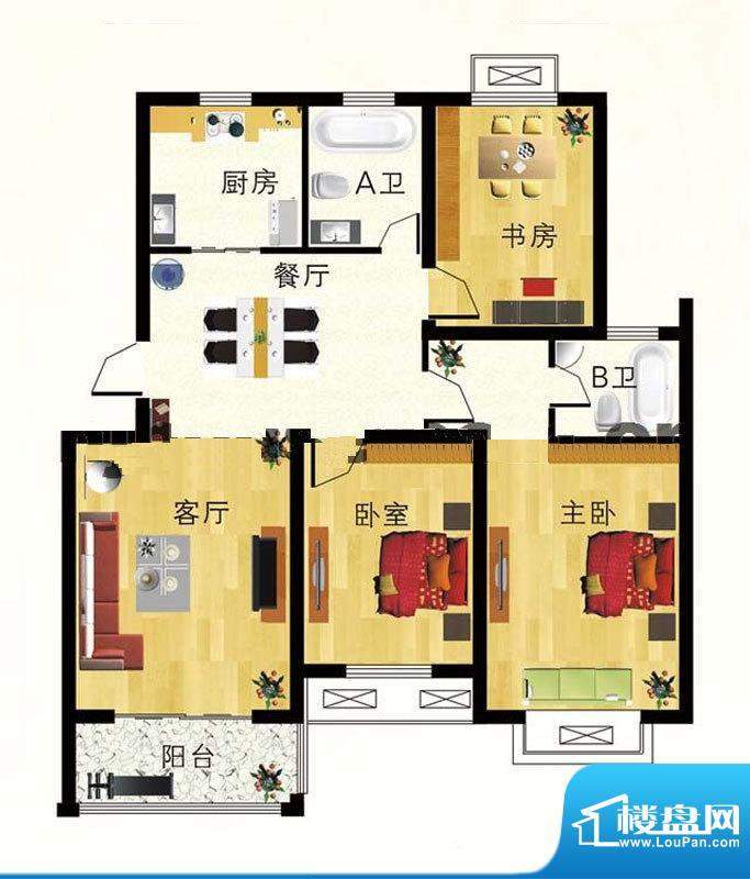 双富嘉园二期71栋标面积:115.12平米