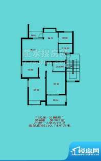 庆龙云阁苑6＃3室2厅面积:110.74平米