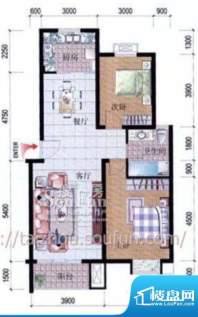 翰林雅居C2户型 2室面积:120.00m平米