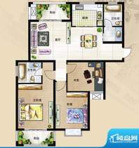 香溪美地D户型 3室2面积:121.00m平米