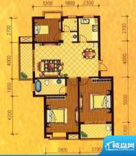 万泰国际花园C2户型面积:117.00m平米