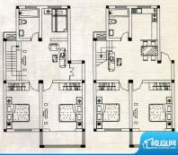 嘉鸿豪庭户型F 5室2面积:174.00m平米