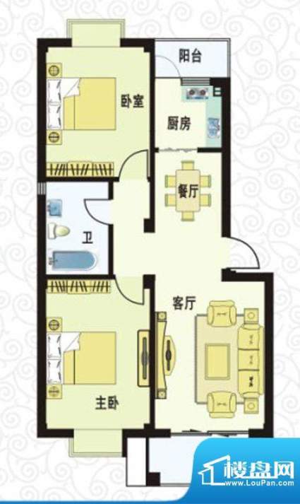 城南春天H1-1、H1-2面积:85.30m平米