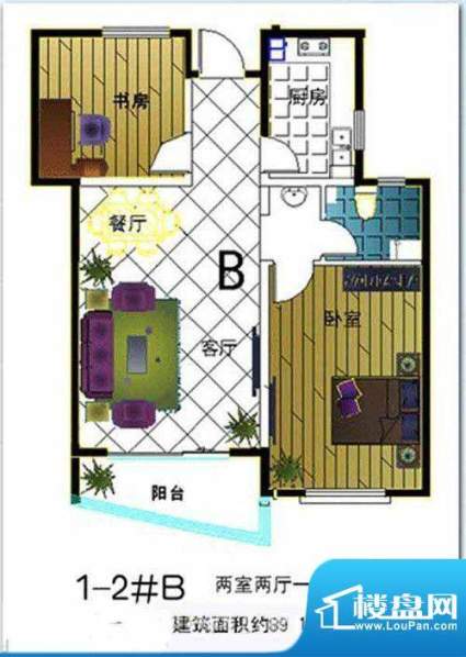 天华·明珠1-2#B 面积:0.00m平米