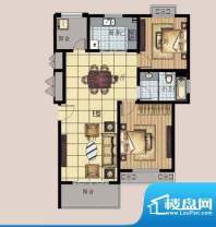 宝地名邸E户型 2室2面积:106.80m平米