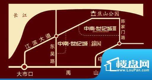 中南御锦城交通图