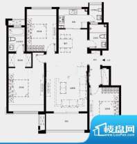 万科沁园户型图C户型面积:132.00m平米