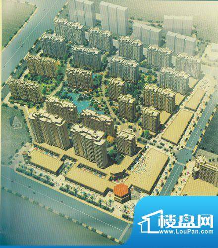 香江世纪名城整体项目全景鸟瞰效果图（