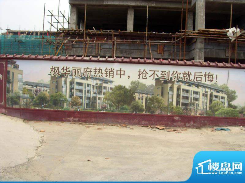 枫华丽府小区工地外墙体广告实景图（20