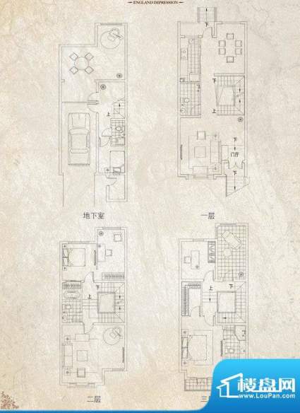 富达英伦印象花园C户面积:199.00m平米