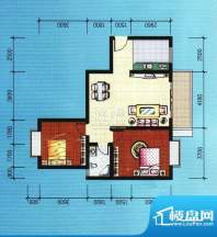 三元极第J2户型2室面积:83.43m平米