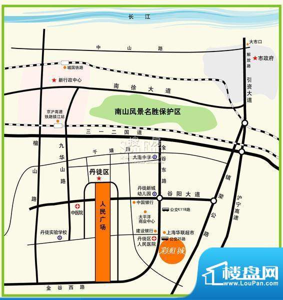 钱塘彩虹城交通图