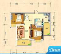 金源新城福邸嘉园25面积:84.08m平米