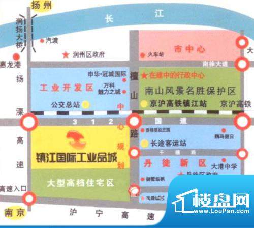 镇江国际工业品城交通图