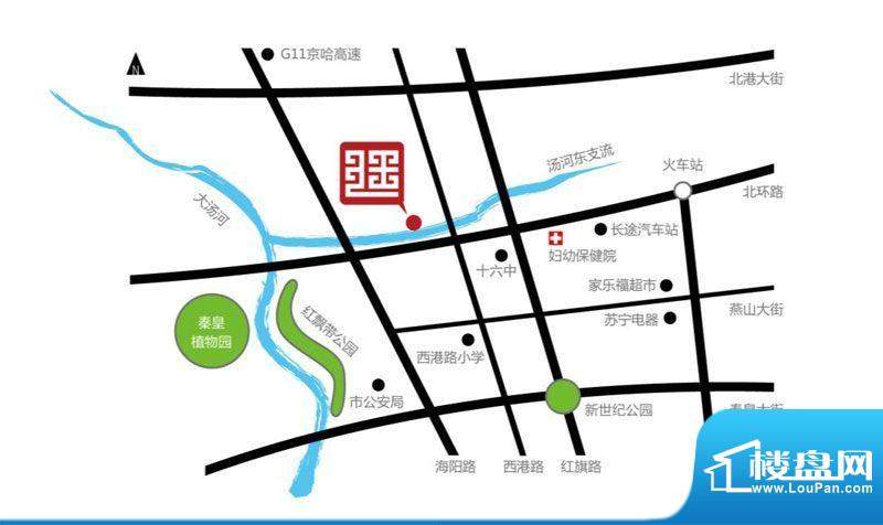 上城汤廷交通图