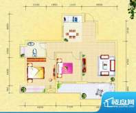 新都尚品B户型 2室1面积:73.00m平米