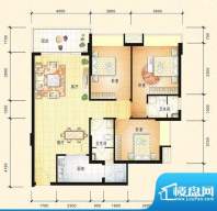 江上御都6#A3户型 3面积:99.23m平米