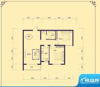 盛秦福第户型 两室两面积:93.70m平米