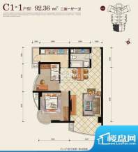 秦皇国际公寓C1-1二面积:0.00m平米