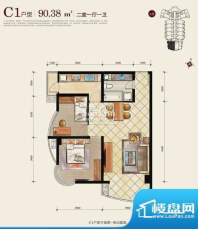 秦皇国际公寓C1二室面积:0.00m平米