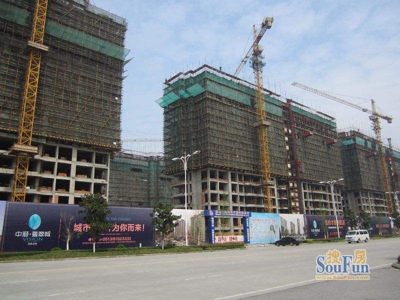 中港翡翠城一期施工进度实景（20120410