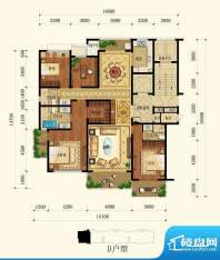 敔山嶺秀D户型 4室2面积:183.00平米