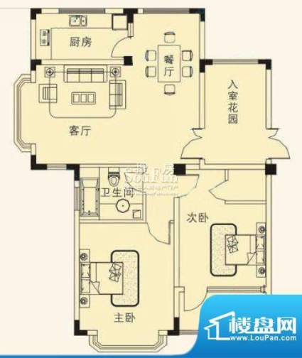 怡江城2房2厅-114平面积:0.00平米